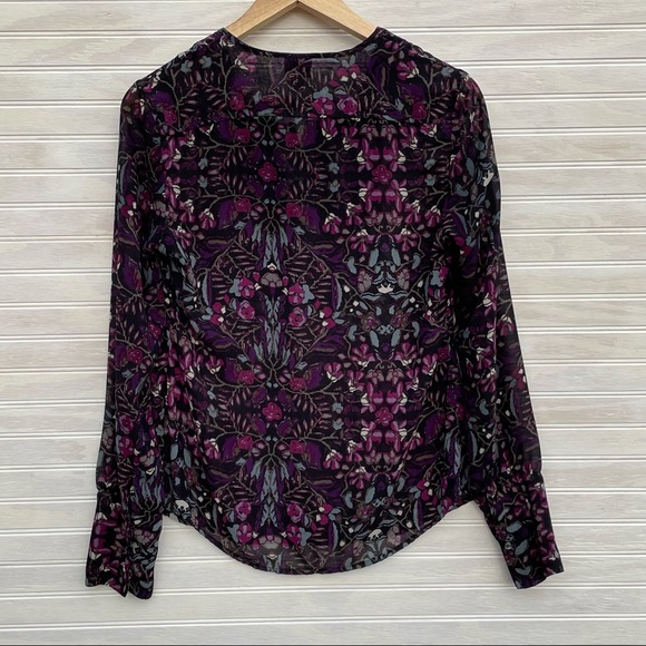 Converse One-Star Floral Blouse, Size S - Picture 3 of 6